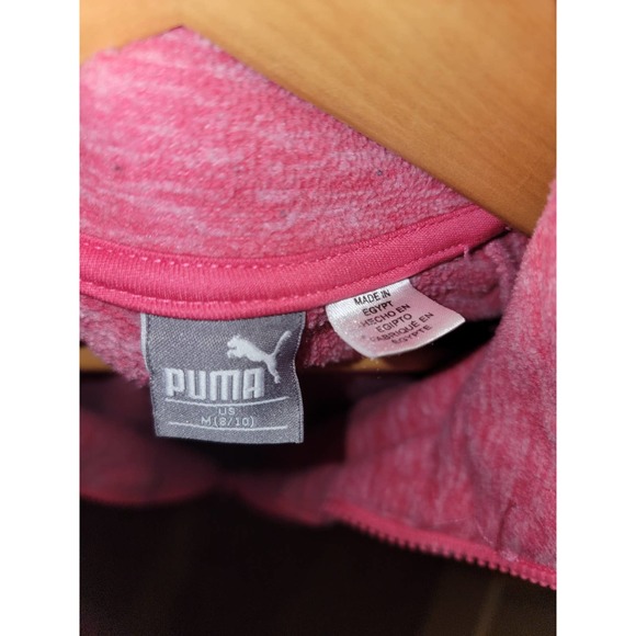 PUMA*Girls Medium*Pink Fleece*Full Zip Jacket - Picture 3 of 4